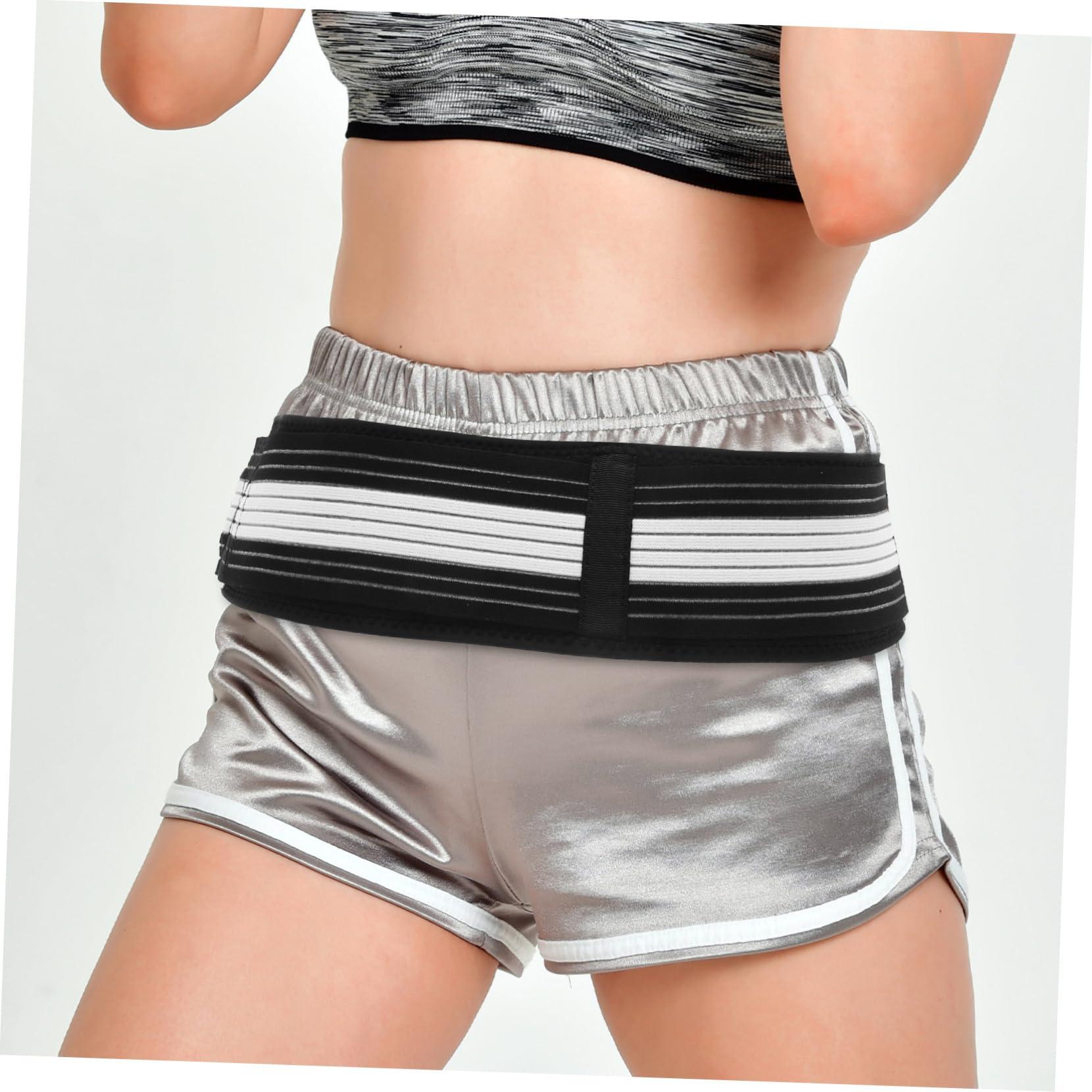 Mobestech Mobestech Pelvic Correction Belt Woman Tilt Abdominal Maternity Pads Sashes for Women Sacroiliac Support Belt Pregnancy Lumbar Waist Trainer Joint Postpartum Belly Band Wrap Black Spandex