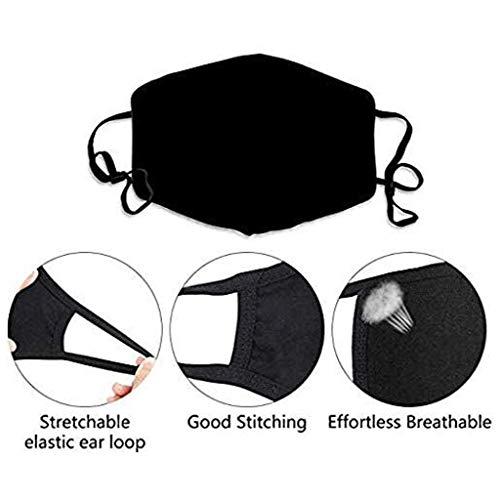Lofiu Lofiu 5pcs Reusable Sport Outdoor Printed Cover for Dust Protection Washable Elastic Earloop Balaclava (M)