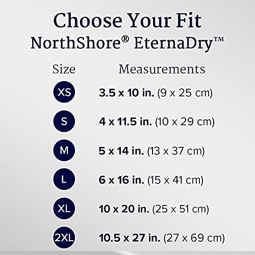 NorthShore NorthShore EternaDry Booster Pads for Men and Women with Adhesive, Small, Pack/30