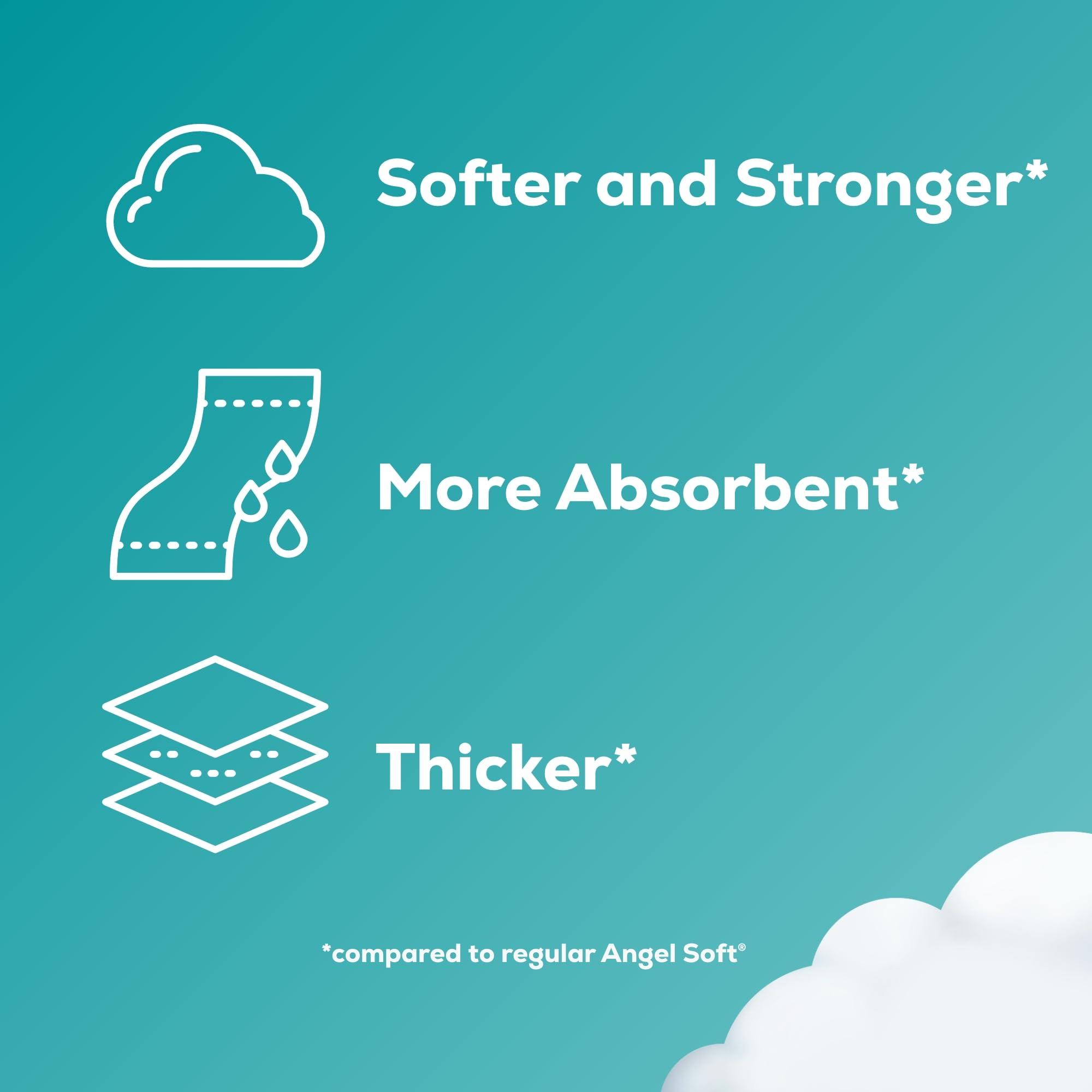 Angel Soft Angel Soft Ultra Toilet Paper, 6 Mega Rolls = 24 Regular Rolls, 2 Ply Toilet Tissue