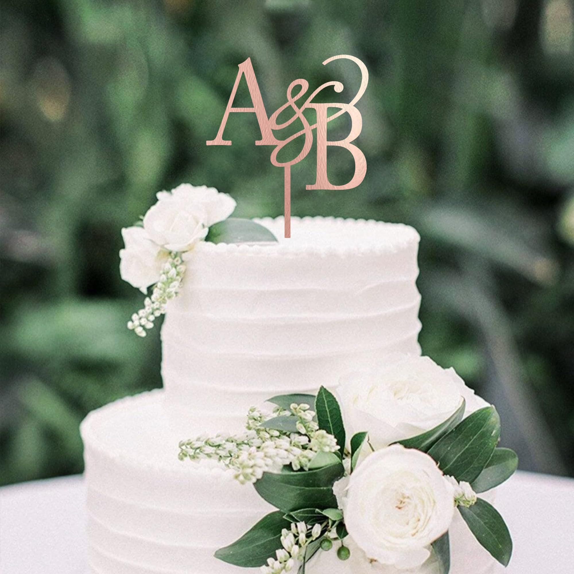 Noni Personalized Wedding Cake Toppers, Gold Cake Topper For Wedding, Customized Cake Toppers, Rustic Wedding Cake Topper, Weddong Cake Topper, Monogram Cake Topper.