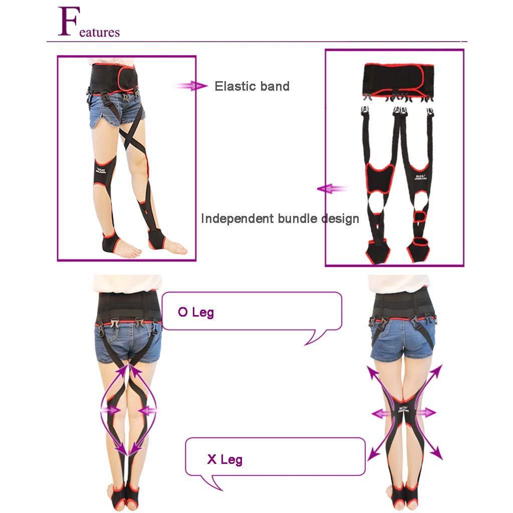 LGWG O/X Leg Type Correction Belt Adjustable Leg Correction Band, Correction Brace Belt Knock Knees Valgus Deformity Bow Legs Band Straighten Belt,L