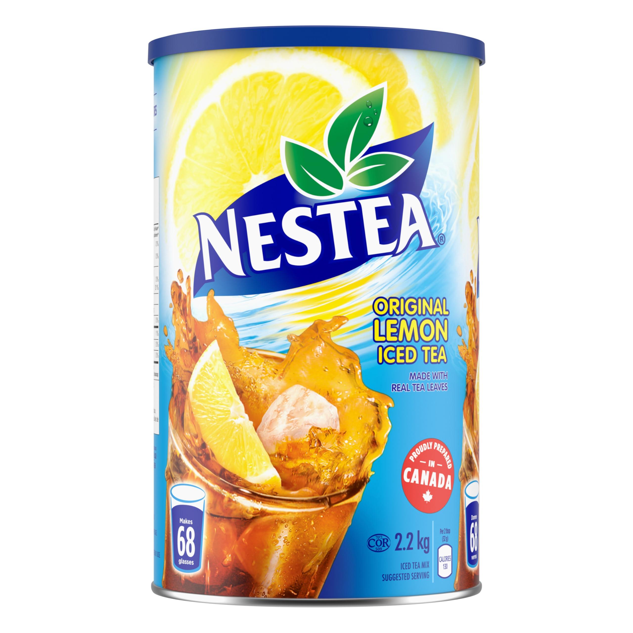 Nestea Nestea Original Canadian Lemon Iced Tea Mix Jumbo Can 2.2 Kilogram 122 Servings Imported from Canada