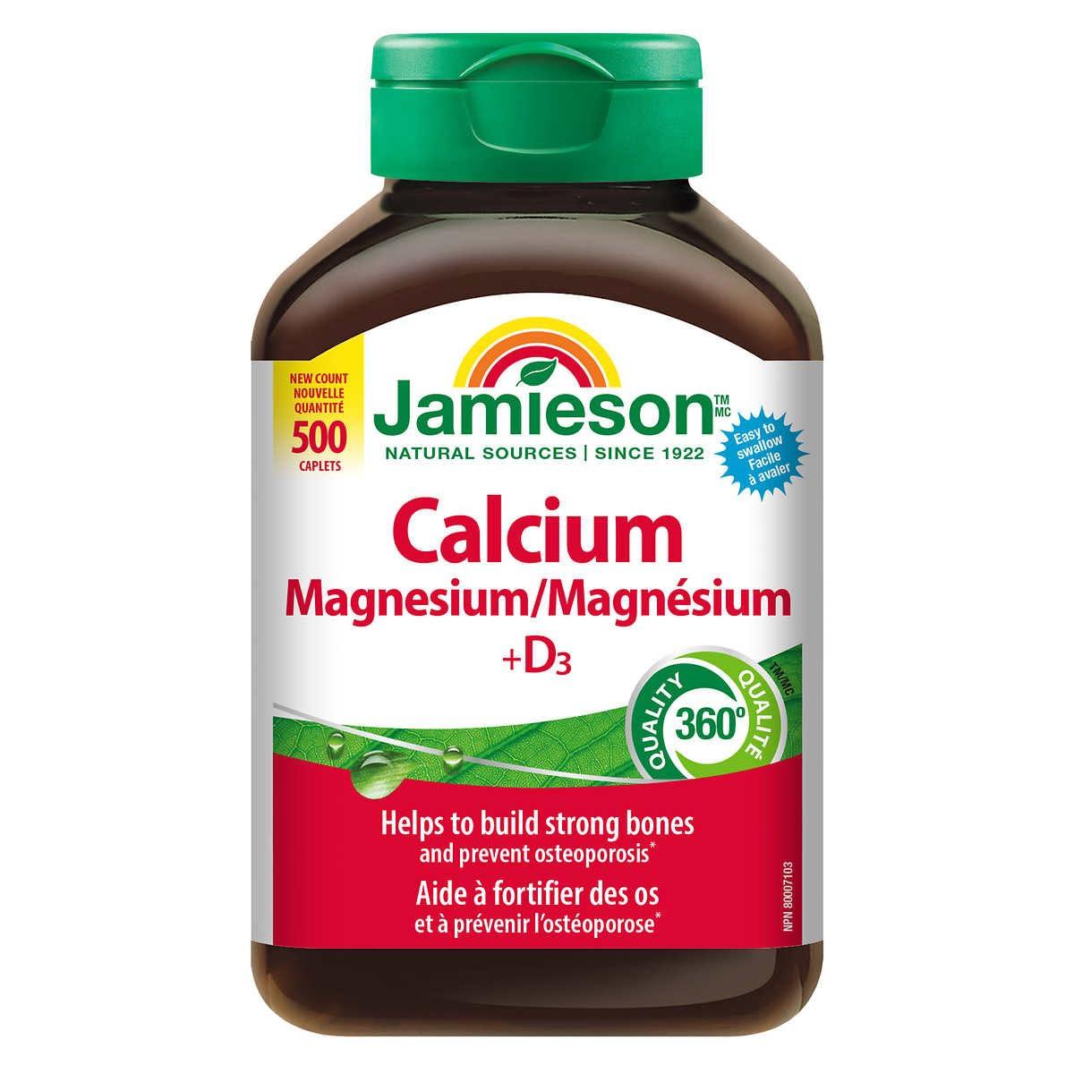 Jamieson Jamieson Calcium Magnesium with Vitamin D3, 365 Caplets