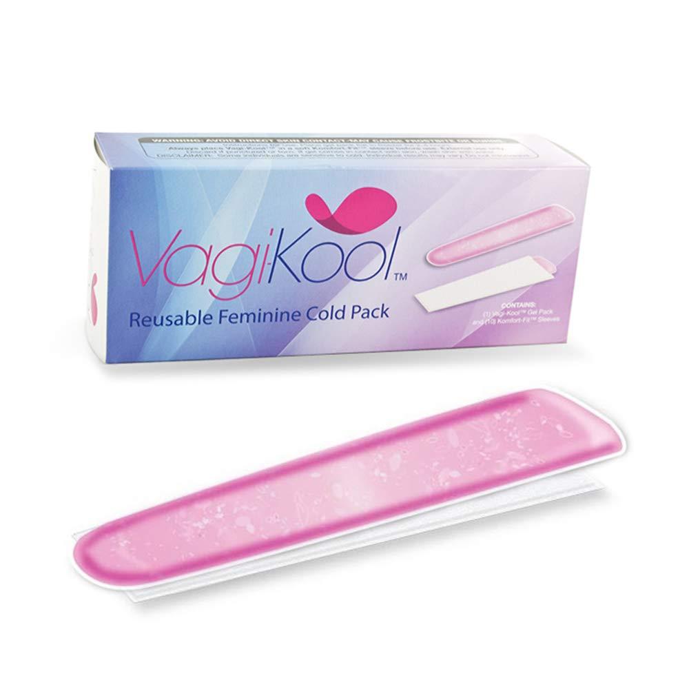 VagiKool VagiKool Reusable Postpartum GelCold-Pack 10 Komfort Fit Sleeves- Flexible Cold Packs- Postpartum Padsicles for Post Partum Recovery- Labiaplasty Supplies Frozen- Pad for Vulvodynia- Made in the USA