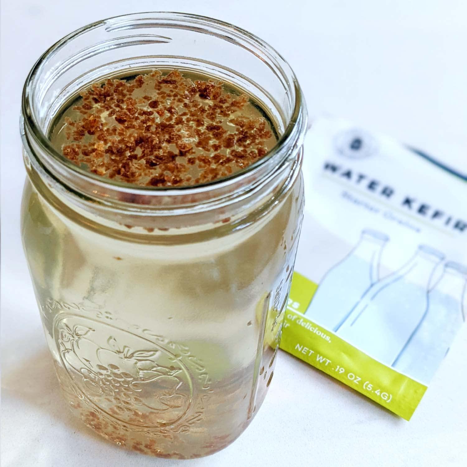 Cultures For Health Cultures for Health Water Kefir Grains | DIY Fermented Probiotic Drink for Stronger Gut Health | Heirloom Starter Makes Limitless Supply | Non-GMO Dairy Free Vegan Sparkling Water with Enzymes