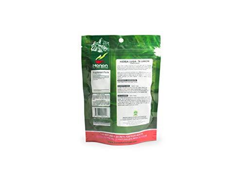HANAN PERUVIAN SECRETS Hanan Peruvian Secrets Hierba Luisa Te Limon | 100% Natural Lemon Grass | 1.41oz / 40g | Naturally Aids in Relieving Occasional Stress, Tension | Promotes Healthy Sleep and Digestion - 6 Pack