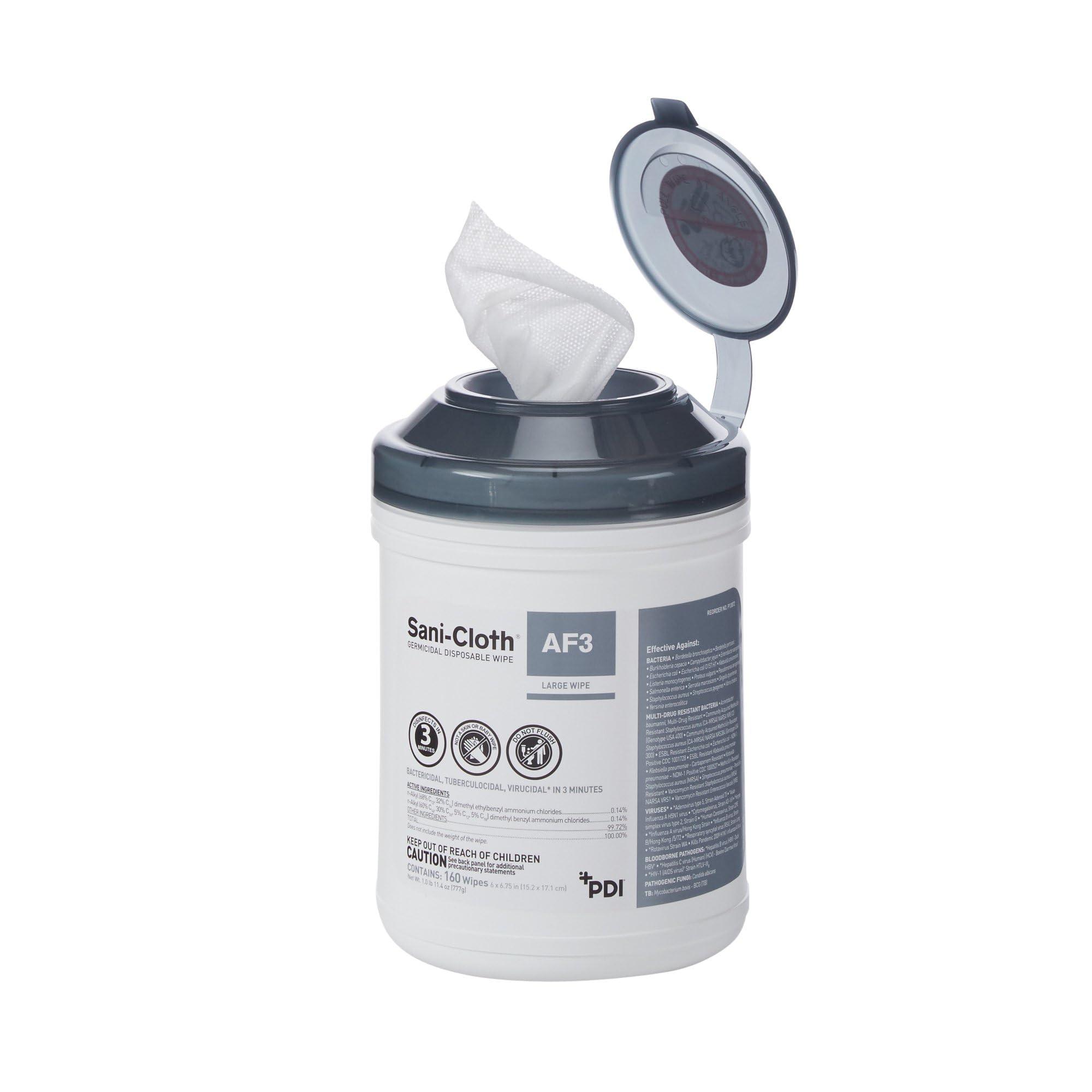 SANI CLOTH Sani-Cloth AF3 Alcohol-Free Disposable Disinfectant Wipes - 160 Wipes