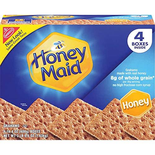 FCV Honey Maid Graham Crackers, Honey Biscuits: 4 Boxes (14.4 oz)