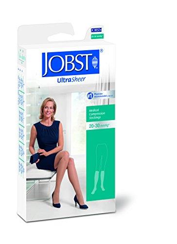 BSN Medical BSN Medical 119617 Jobst Ultra Sheer Compression Stocking, Knee High, 20-30 mmHg, Closed Toe, Petite, Medium, Natural