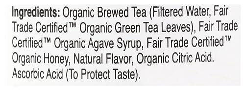 Eat the Change Eat The Change Just Ice Tea Organic Honey Green Tea, Kosher, 16 Fluid Ounces (Pack Of 12)