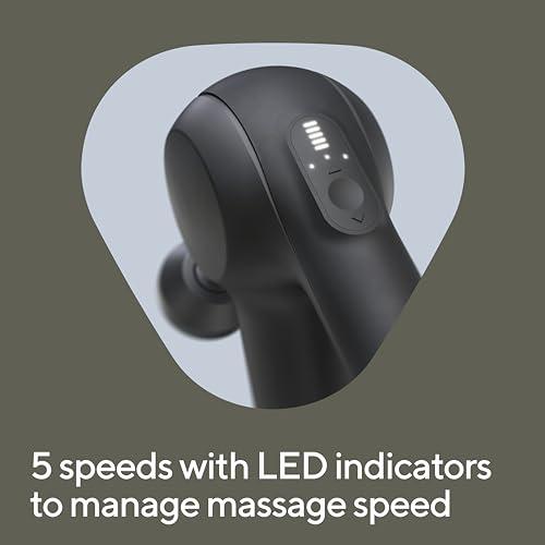 TheraGun TheraGun Prime Quiet Deep Tissue Therapy Massage Gun - Bluetooth Enabled, Electric Percussion Massage Gun & Personal Massager for Pain Relief in Neck, Back, Leg, Shoulder and Body (Black - 5th Gen)