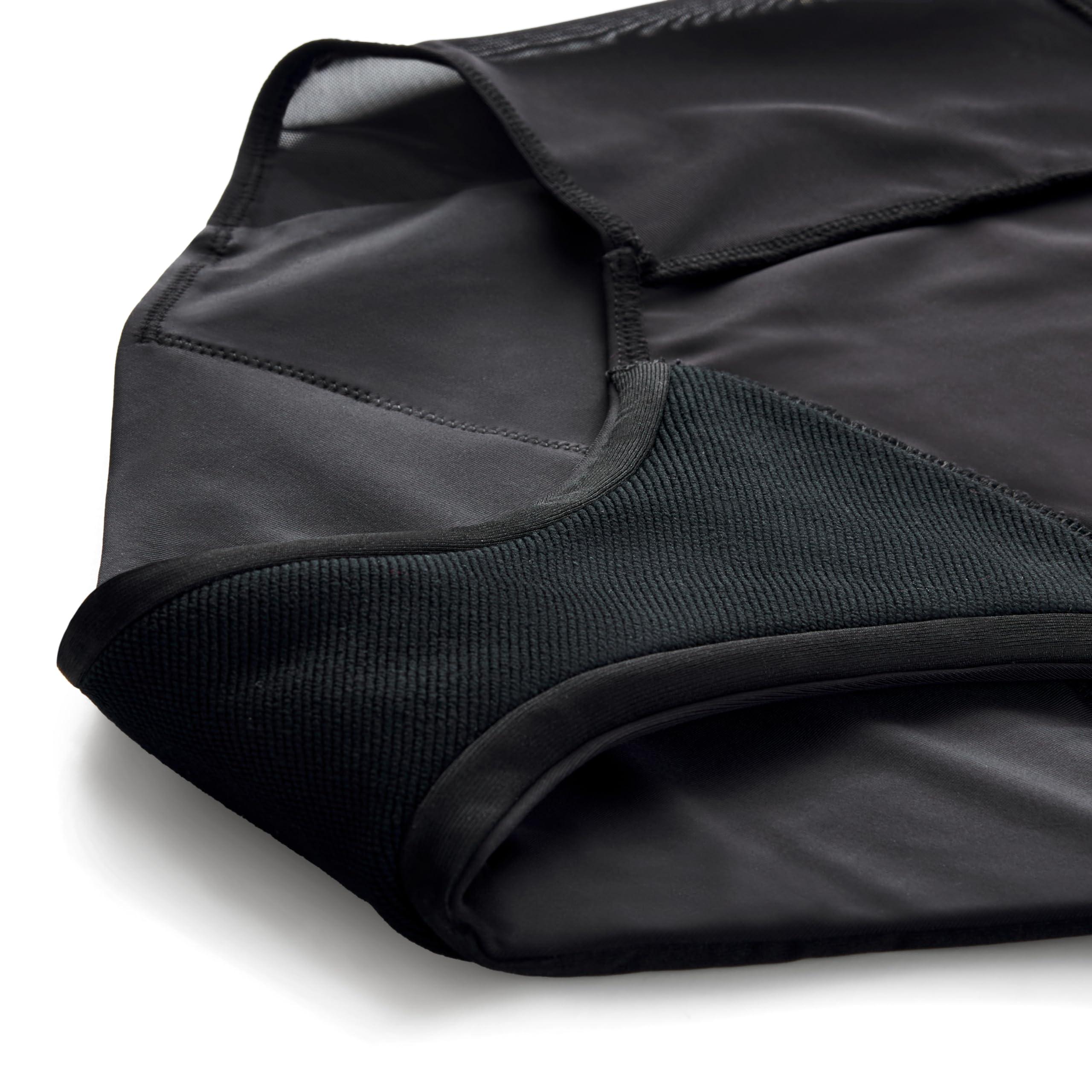 THINX Thinx Period Underwear, Comfort-Stretch Hi-Waist, Holds Up to 12 Tampons, FSA HSA Approved Period Panties, All-Day Absorbency Menstrual Underwear for Women, Leakproof & Reusable, Black, S