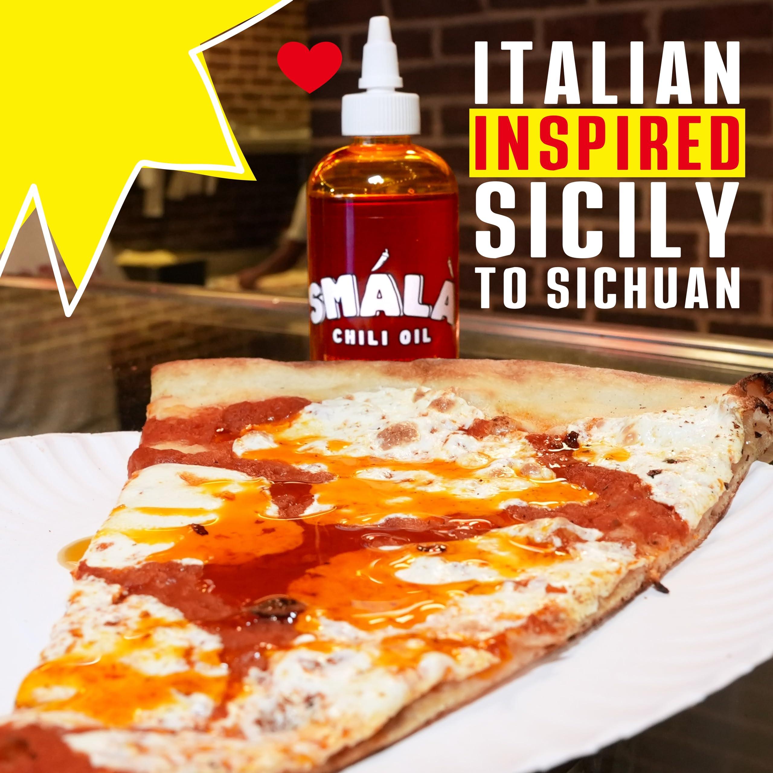 Smala Sauce Smala Chili Oil Sauce - Tingly, Spicy, Savory, Umami - Perfect For Pizza, Meat, Veggies, Ramen, Noodles, Dumplings - Garlic, Onion, Sichuan Pepper - Made In USA - Vegan, Gluten Free (6 oz - 1 Pack)