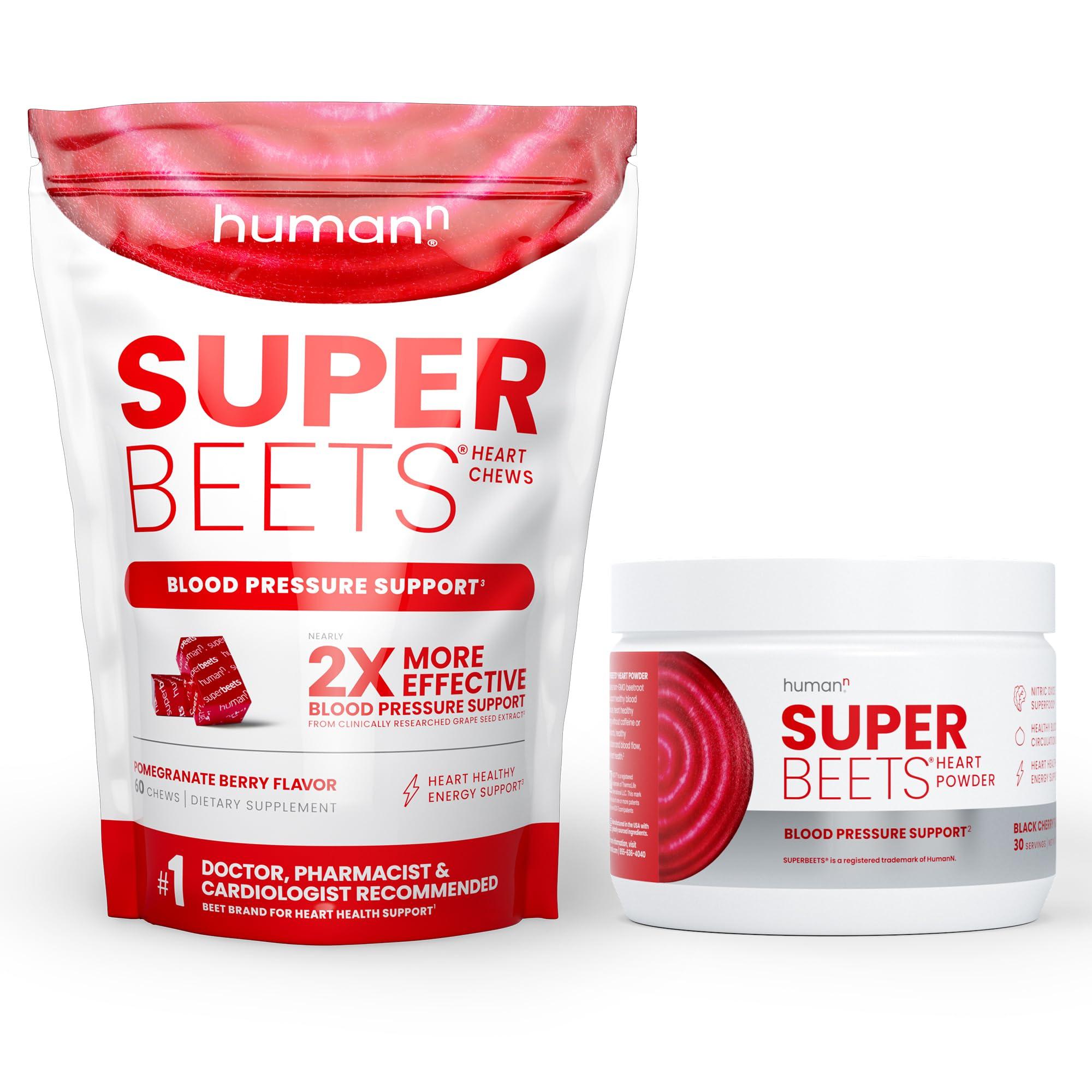 humanN humanN SuperBeets Heart Chews & Black Cherry Powder