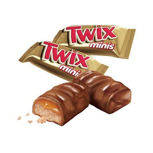 CANDY CABIN Twix Caramel Minis Milk Chocolate Cookie Bars, Bulk Pack By CANDY CABIN (1 Lb)