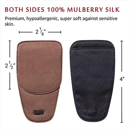 Astropic Astropic Large Silk Eye Patch for Adults Kids Glasses to Cover Either Eye (Large, Brown)