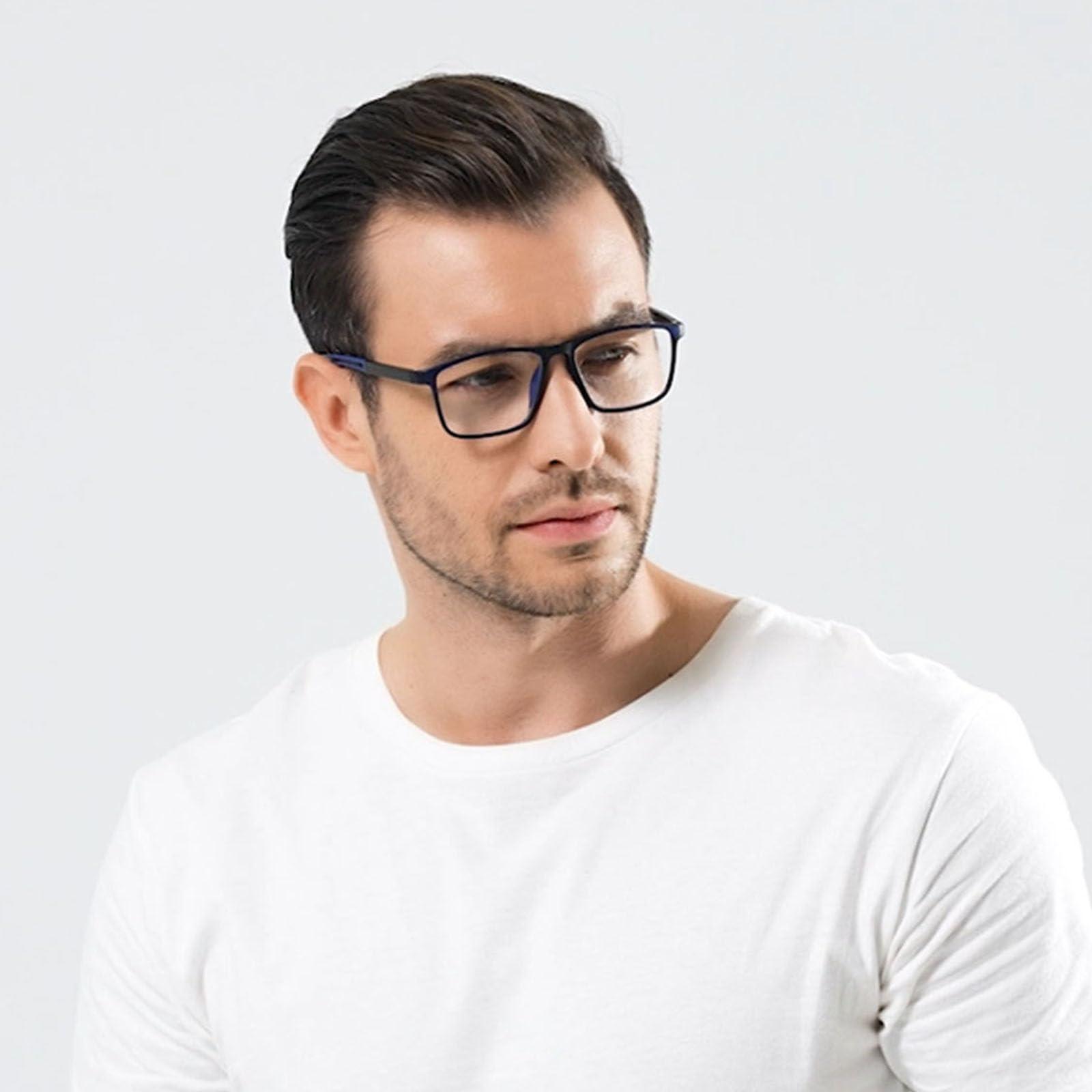 Hubeye Hubeye 3 Pairs TR90 Sports Reading Glasses for Men and Women Ultralight Flexible Anti-Blue Light Readers +3.0