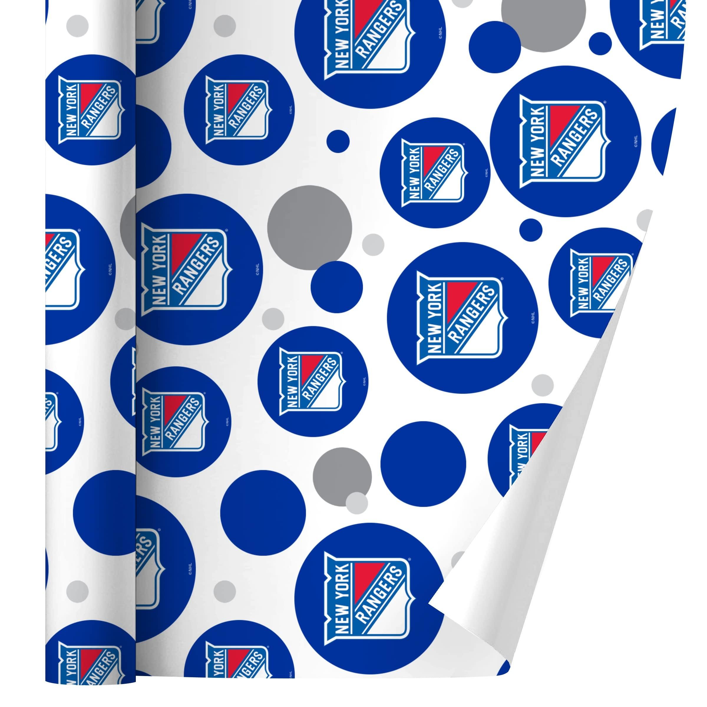 GRAPHICS & MORE GRAPHICS & MORE New York Rangers Logo Gift Wrap Wrapping Paper Roll