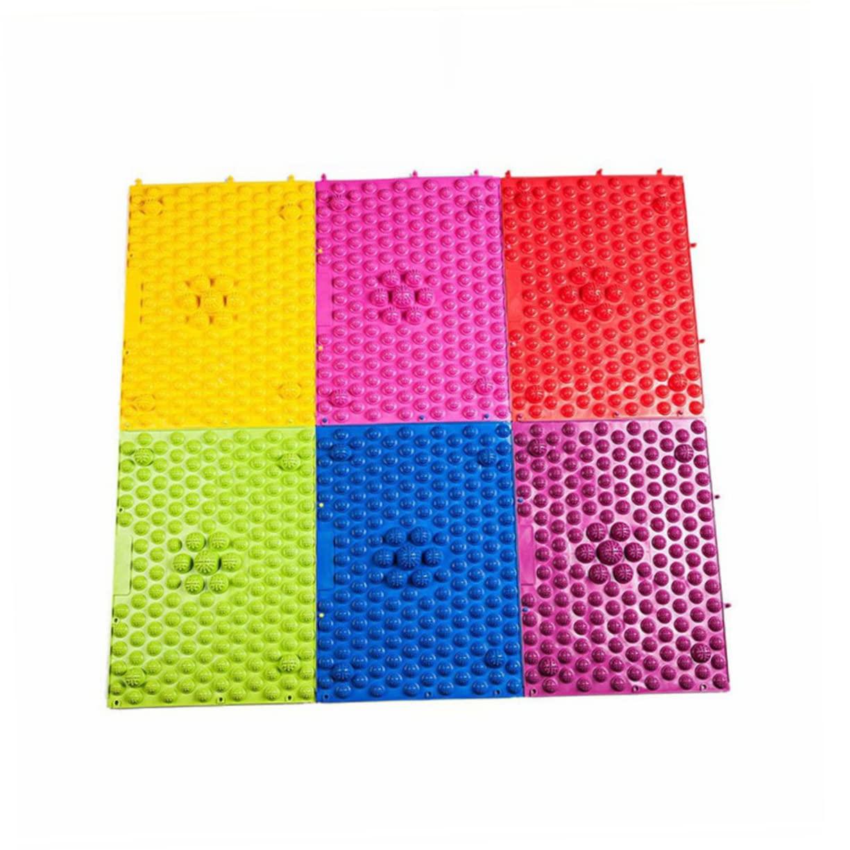 Healifty Healifty Reflexology Foot Mat Healthy Reflexology Foot Mat Foot Massage Pad Toe Pressure Relief Acupoint Mat for House Office 2pcs