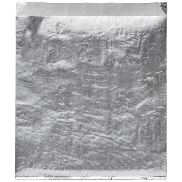 Oasis Supply Large Foil Hamburger/Cheeseburger/Sandwich Bags - Grease Resistant, Keeps them Hot - SILVER - 25 Count