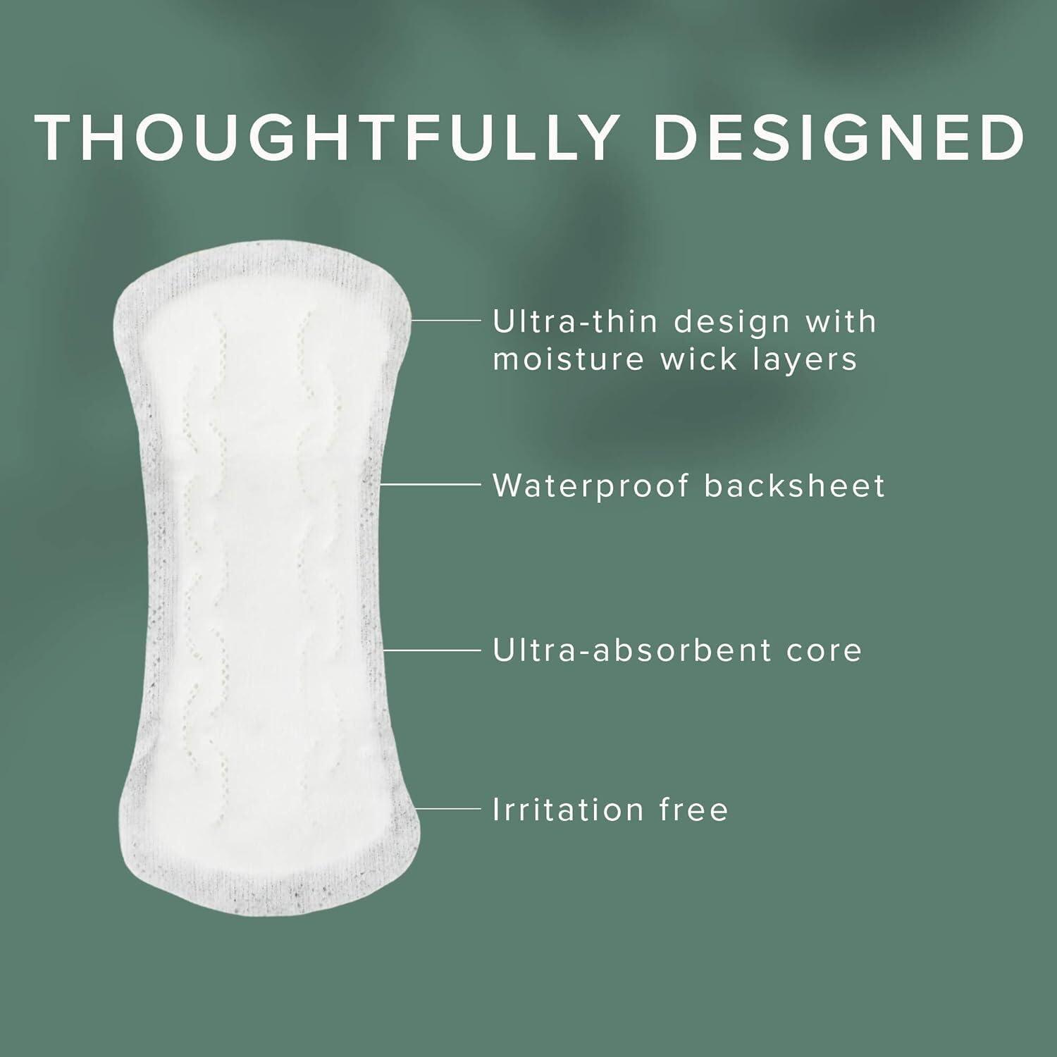 Veeda Veeda Natural Cotton Ultra Thin Panty Liners for Women - Breathable Thin Daily Liners are Always Chlorine and Toxin Free - Hypoallergenic & Comfortable Pantyliners - 120 Count