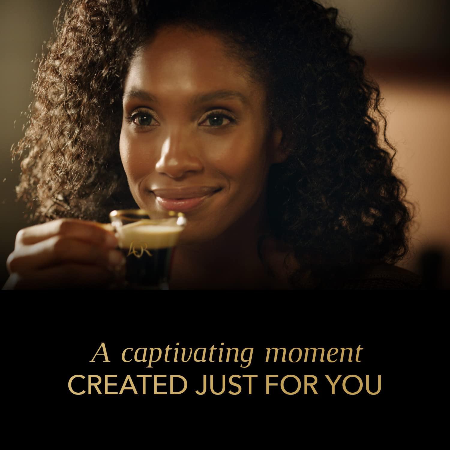 L'OR L'OR Espresso Capsules, 100 Count Colombia, Single-Serve Aluminum Coffee Capsules Compatible with the L'OR BARISTA System & Nespresso Original Machines
