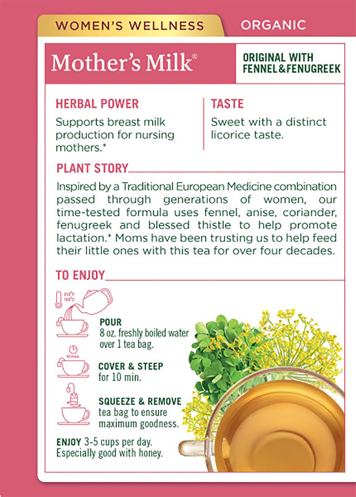 Traditional Medicinals Traditional Medicinals Teas Organic Mother\'s Milk Herbal Tea, 32 Count