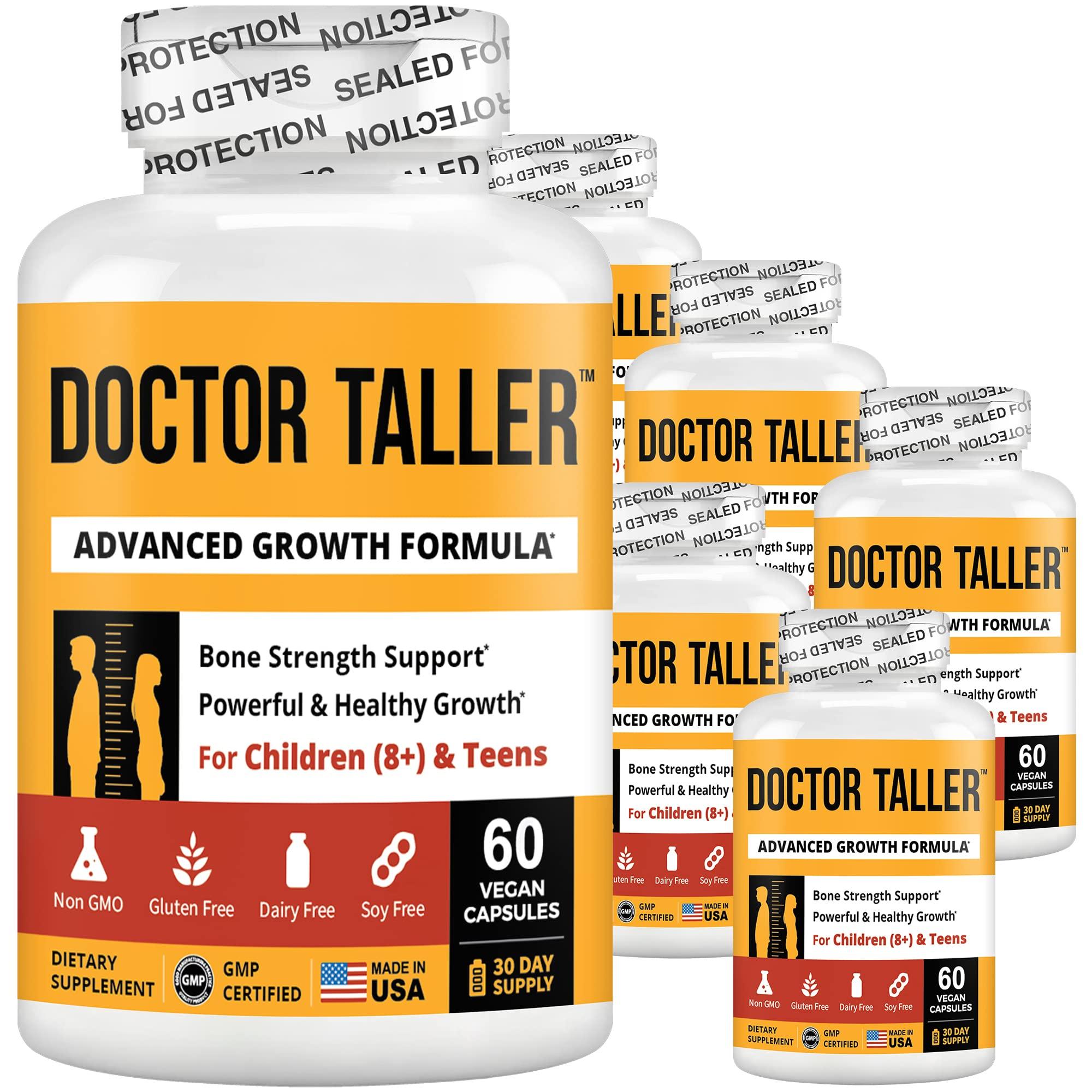 NuBest NuBest Doctor Taller - Height Growth Formula - Supports Height Growth and Immunity - Keto with Calcium, Vitamin D3, Vitamin K2, Amino Acids & Herbs for Children (8+) - 6 Pack | 6 Month Supply