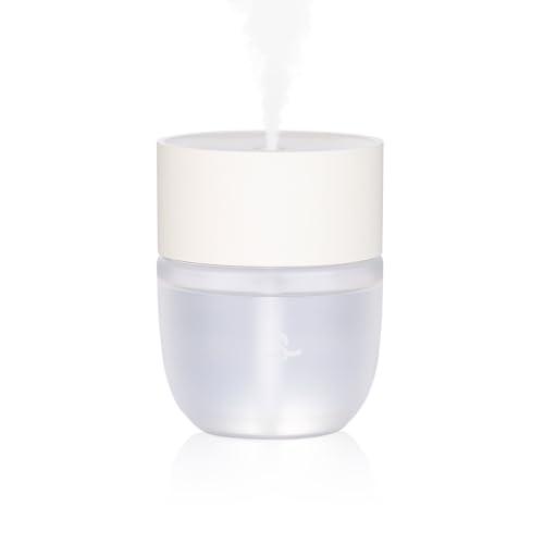 Snubor Generic Waterless Diffuser Mini Portable Scent Dispenser, Cordless Diffusers, Smart Aromatherapy Nebulizing Diffuser, 3 Spray Modes for Home Office Car (Exquisite Cypress, White1 Table-Mounted)