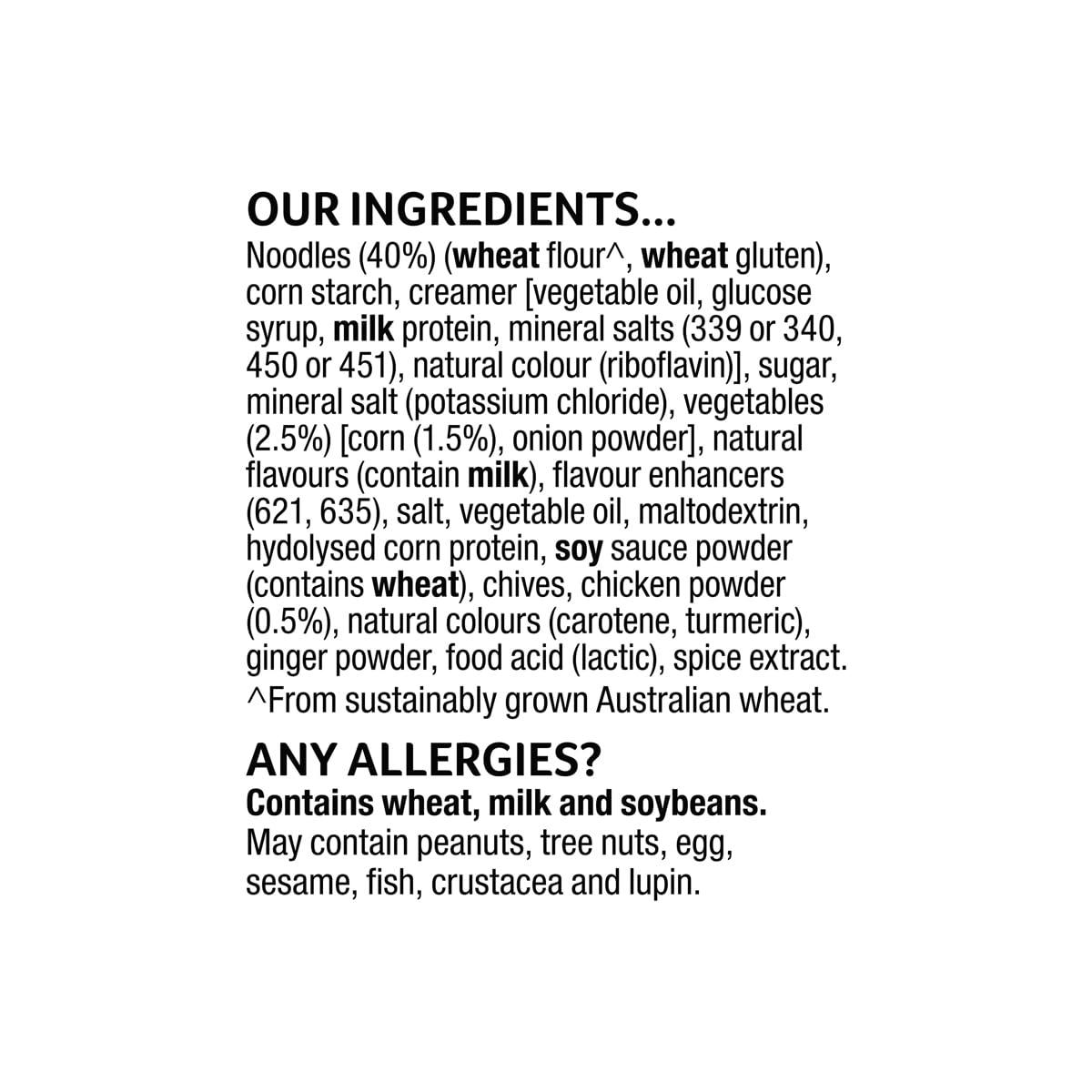 Unilever Continental Chinese Chicken & Corn Lots-a-noodles Soup 2 Serves 66gm