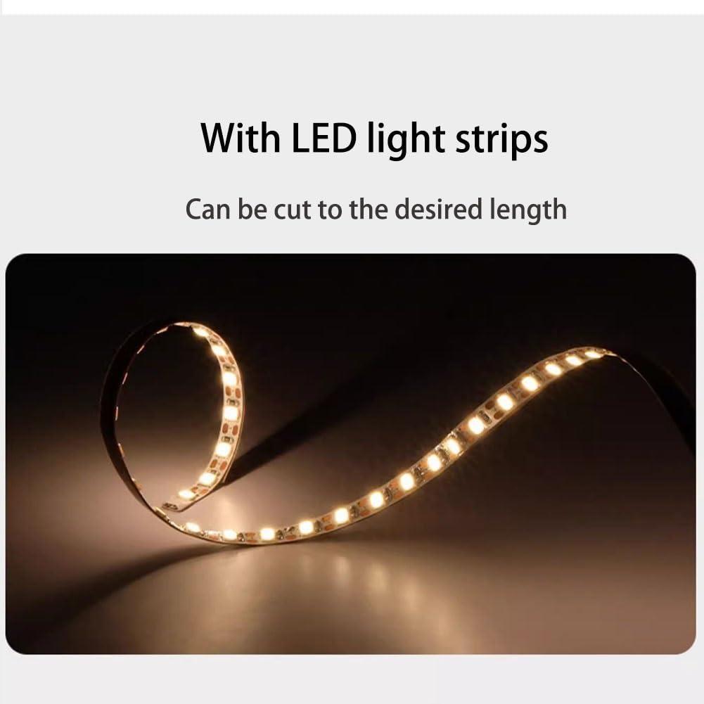 Sxlawesom LED Staircase Handrail Lighted Handle with Sensor Stainless Steels Handrail Bar Foot Rail Kit for Indoor Stairs Wall Mount Support (Color : Black, Size : 59\"/1.5m)