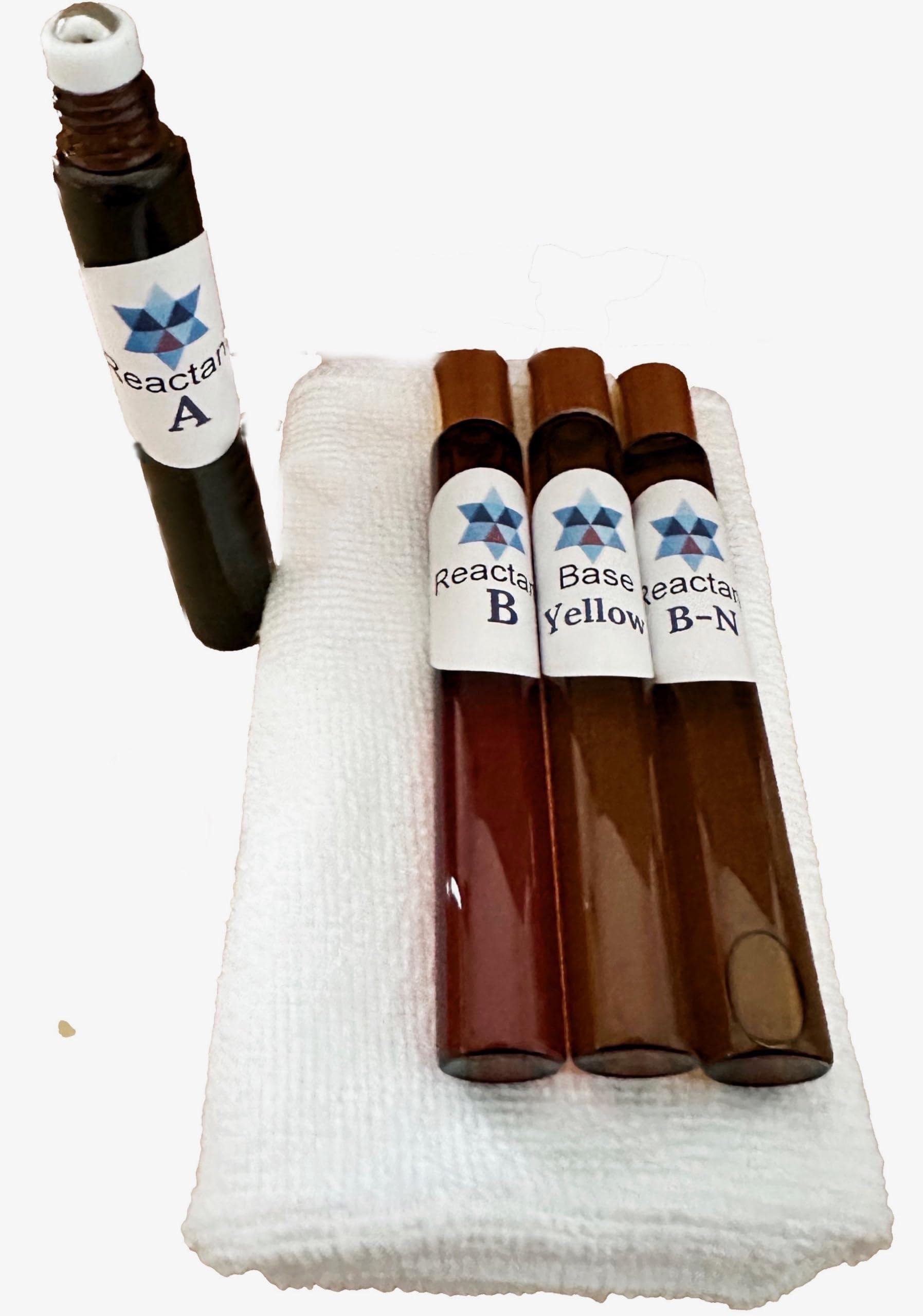 bleachstain RollerBall Applicator Spot Dye Kit | Bleach Stain Repair | Restores Carpet Color From Bleach Spills, Acne Medication, | Works on all shades of Dark Blue, Dark Green, or any dark colored carpets