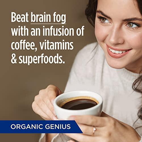 VitaCup VitaCup Organic Genius Ground Keto Coffee, Increase Energy & Focus w/MCT Oil, Turmeric, B Vitamins, D3, USDA Organic Ground Coffee Medium Dark Roast, Bold & Smooth, 100% Arabica Coffee Grounds, 10 oz