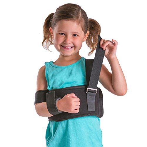 BraceAbility BraceAbility Pediatric Shoulder Immobilizer | Child Size Arm Sling Stabilizer for Broken Collarbone & Shoulder Injuries - Fits Toddlers, Kids, Youth & Teens (20" - 30" Chest Circumference)