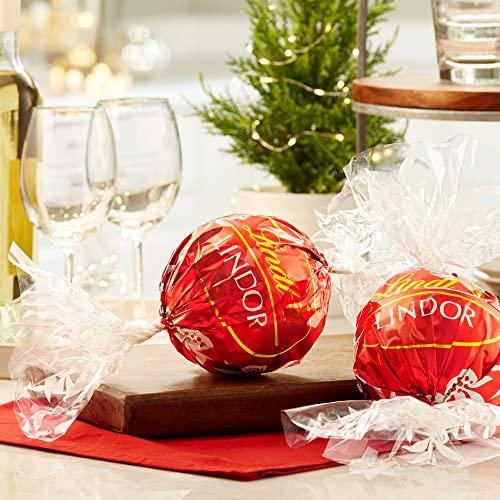 Lindt Lindt LINDOR Holiday Milk Chocolate Truffle Candy Maxi Ball, 8.8 oz. (2022)