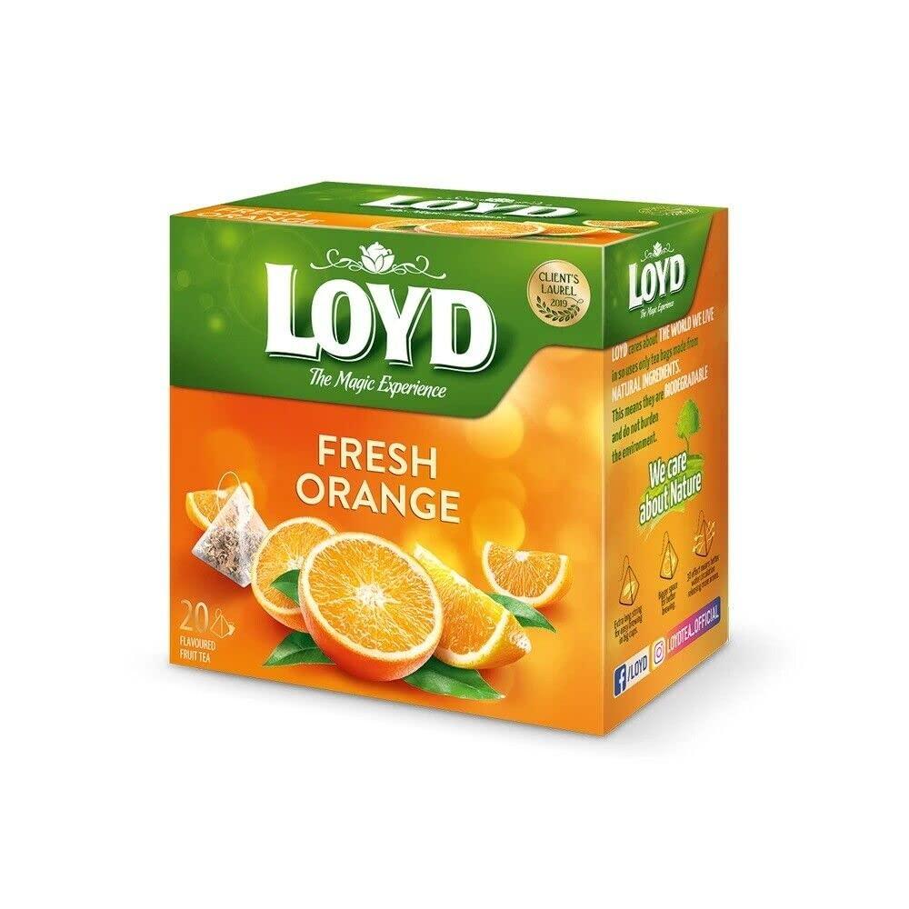 Loyd Loyd Refreshing Orange Fruit Infusion Tea The Magic Experience Box of 20 Tea Bags