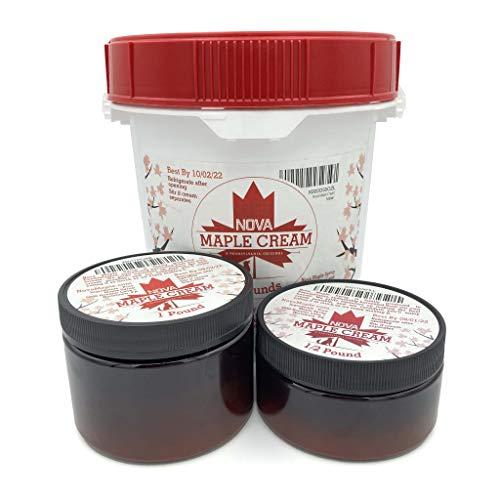 Nova Maple Syrup Nova Maple Cream - Pure Grade-A Maple Cream Butter Spread (1 Pound)