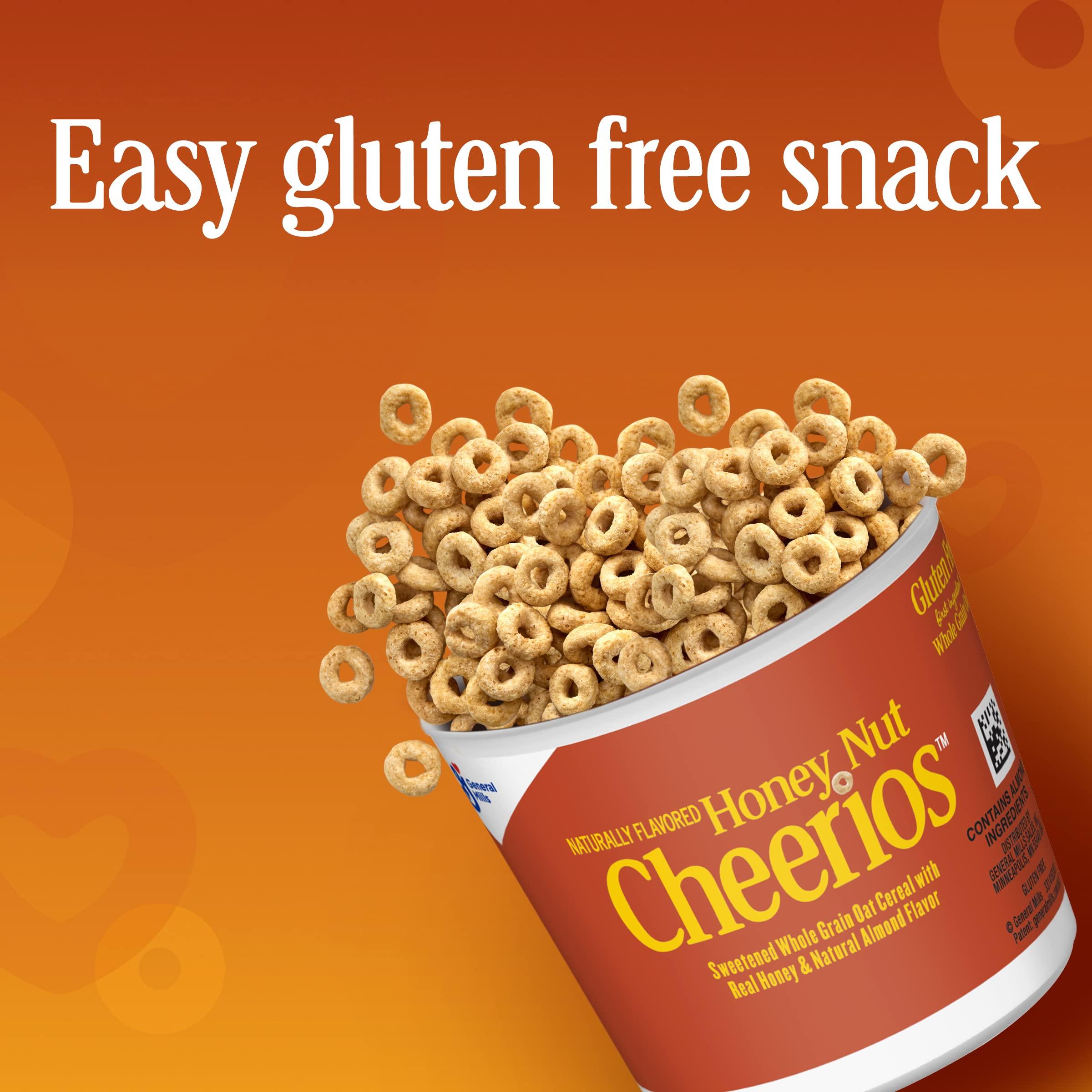 Cheerios Big G Cereal Honey Nut Cheerios Gluten Free Cereal, 4PK CUP 7.2OZ