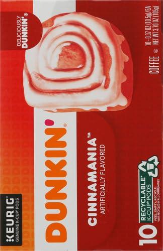 Dunkin' Dunkin Cinnamania Flavored Coffee, 10 Keurig K-Cup Pods