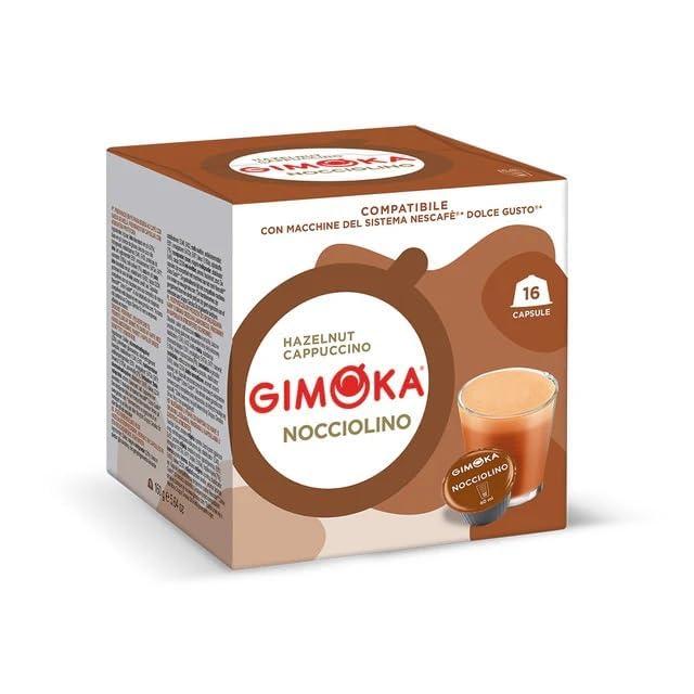 Gimoka Gimoka Dolce Gusto Compatible Hazelnut Cappuccino x16 Coffee Pods (Pack of 3, Total 48 Pods)