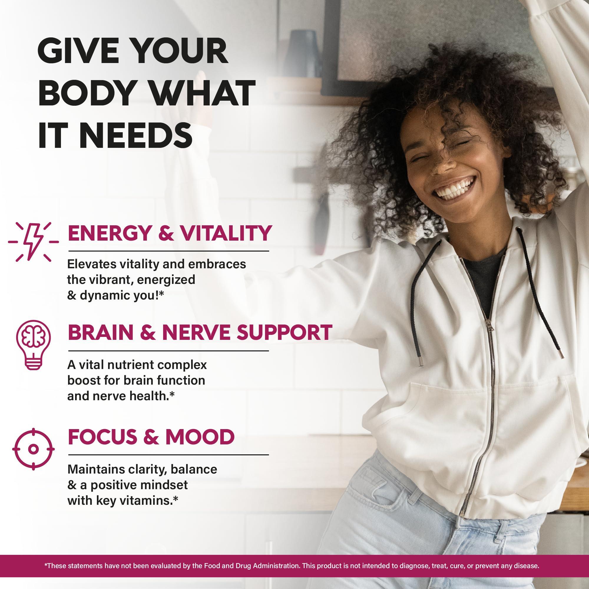 NUTRAHARMONY USDA Organic Vitamin B-Complex B5 Pantothenic Acid | B12 Methylcobalamin | B1 Thiamine | B6 Pyridoxine | B7 Biotin | B9 Folic | B3 Niacinamide - B Complex Liquid Drops, Made in USA Supplement, 2fl oz