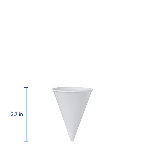 SOLO Solo 42RCP-2050 4.25 oz White Paper Cone Cups (Case of 5000)