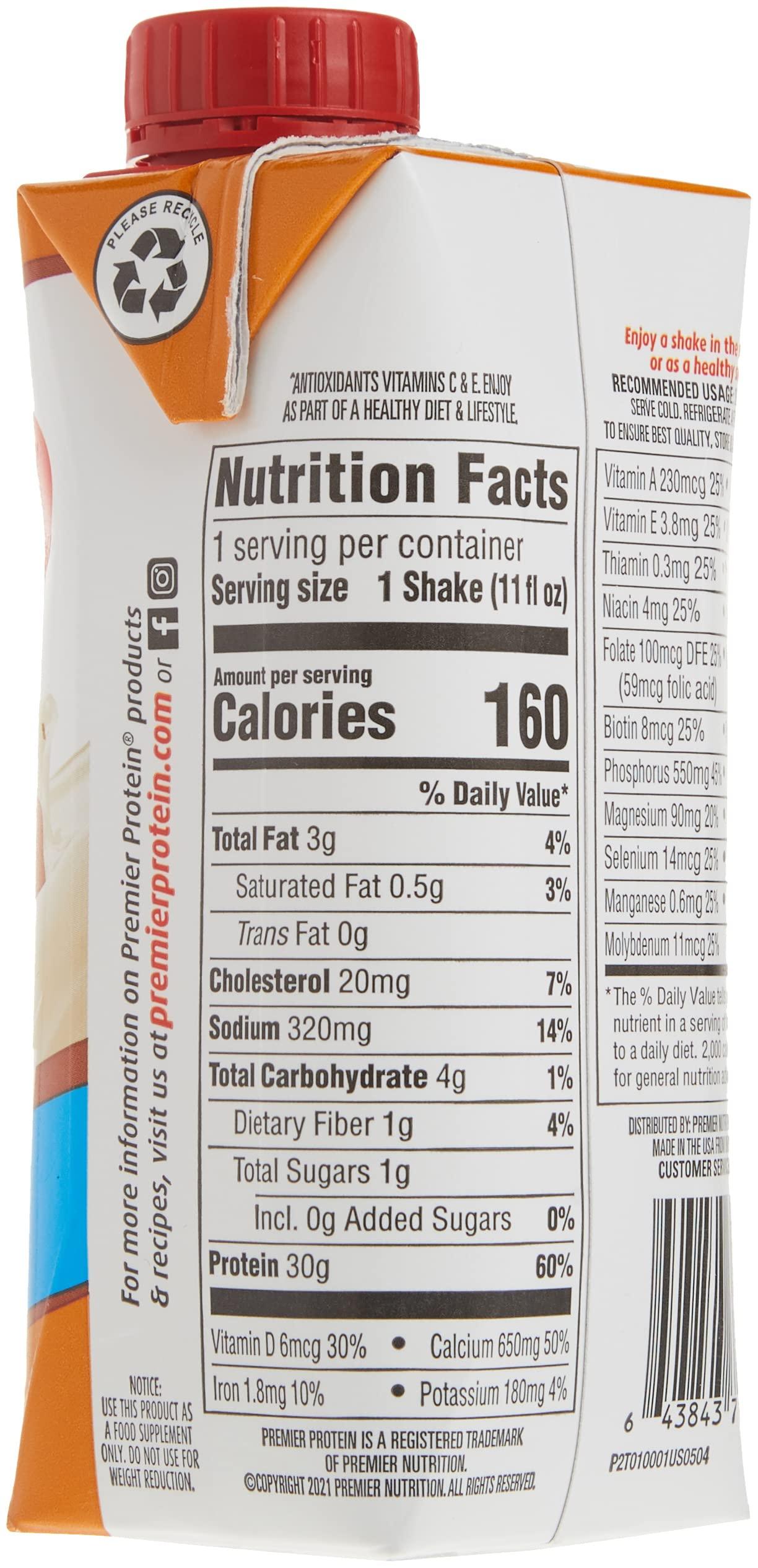 Premier Protein Premier Protein Premier Caramel High Protein Shake, 11 Fl Oz (Pack of 15)