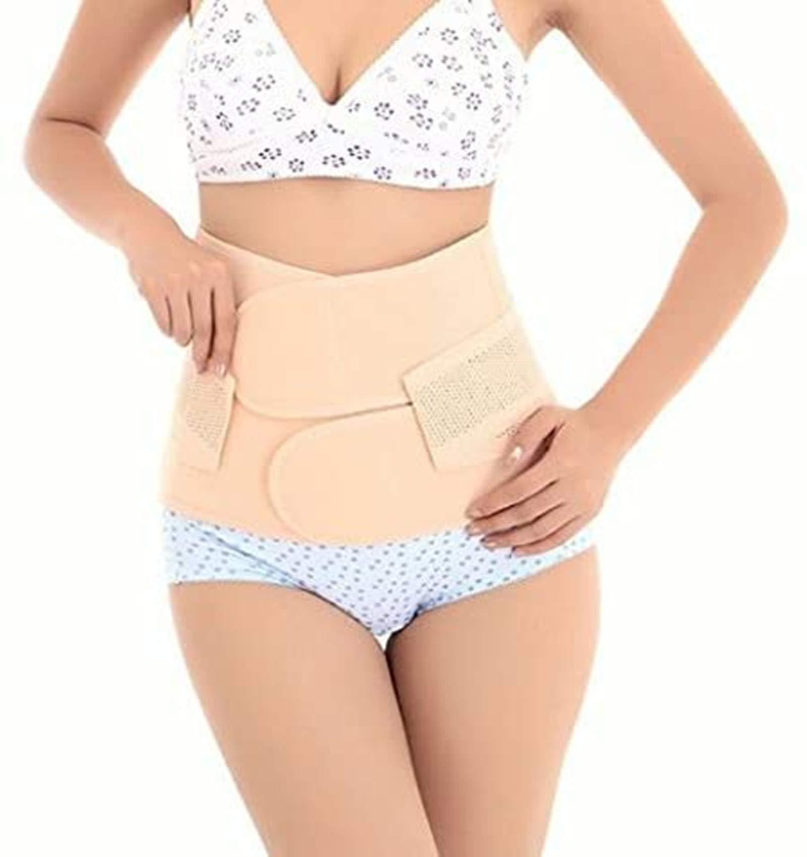 Healthcom Healthcom Waist Slimming Belt Shaper Wrapper Band Abdomen Abdominal Binder Women Postnatal Pregnancy Belt Support Back After Birth Belly Postpartum Recoery Support Girdle Belt Belly(Size:S)