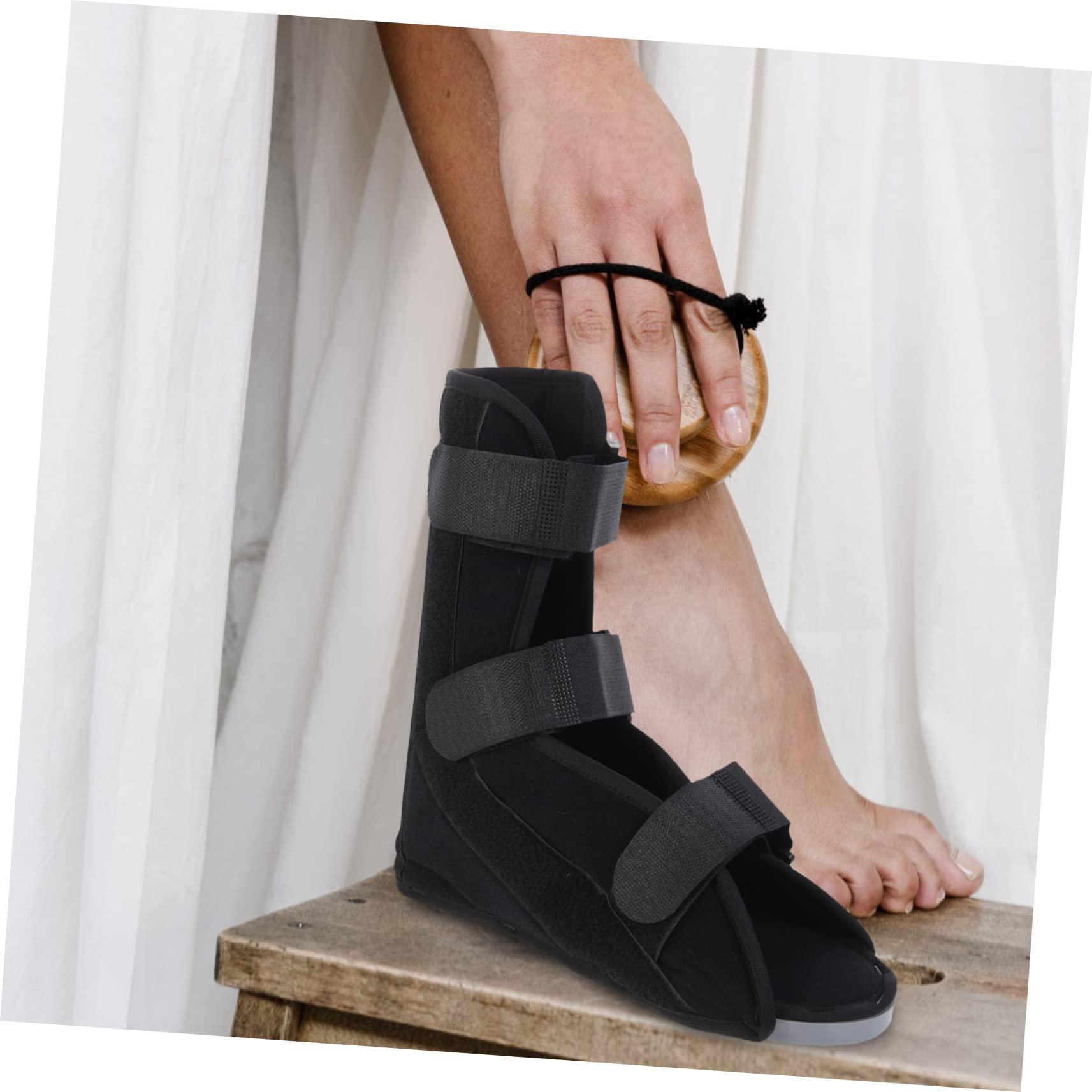Healvian Healvian Ankle Straight Shoes Fracture Walking Boot Foot up Brace Boot for Broken Foot Home Foot Support Brace Foot Sprains Stabilizer Boot Shoes for Sprain Black Toe Boots Composite Cloth