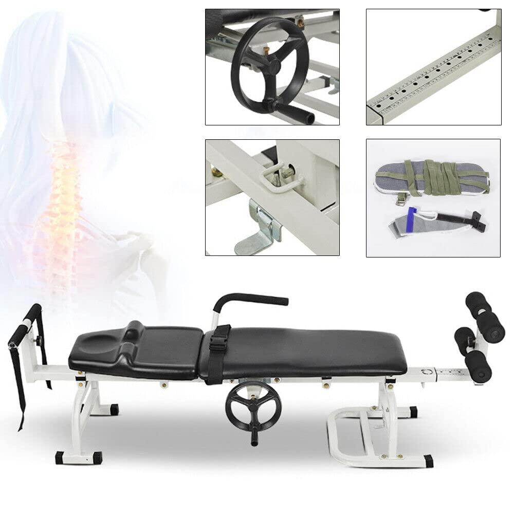 LYNICESHOP Multifunctional Spine Stretcher Machine Therapy Table, Cervical Traction Back Strencher Lumbar Bed Body Stretching Spine Cervical Stretcher Vertebra Lumbar