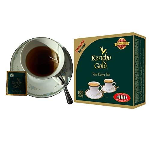 JACKIELYNA Finest Kenyan Kericho Gold Foil Enveloped Tea Bags (Kenya) - 200gms /100 tea bags