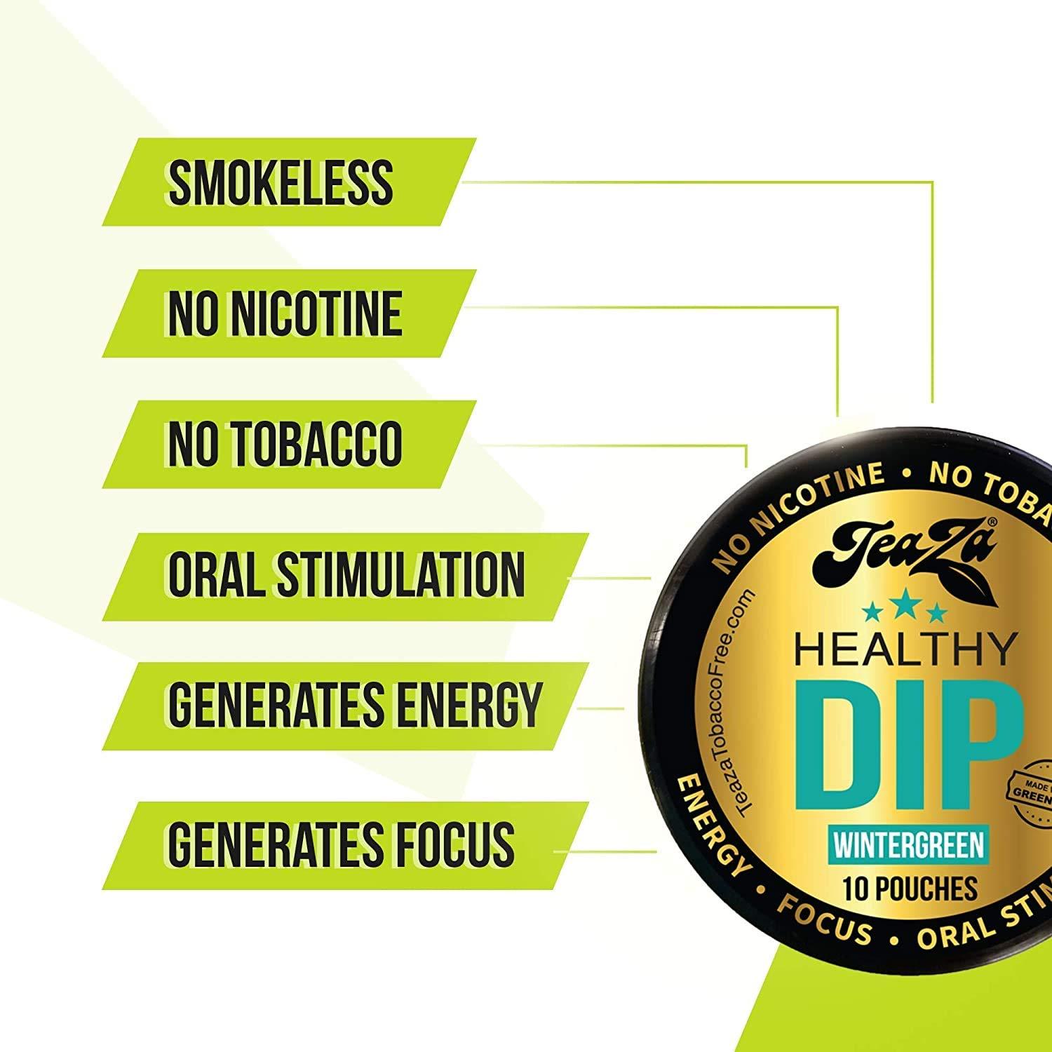 TEAZA HERBAL ENERGY POUCH TeaZA Energy Variety Pack - Flavored Pouches (8 Pack)