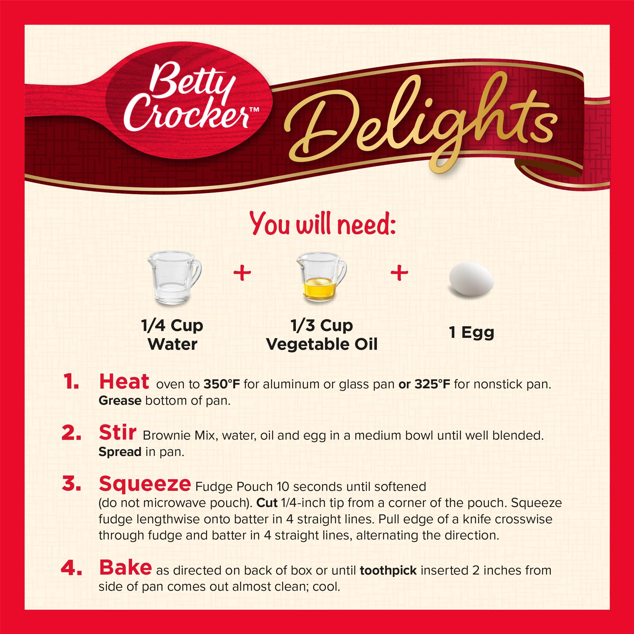 Betty Crocker Betty Crocker Delights Supreme Fudge Brownie Mix, 19.1 oz. (Pack of 8)